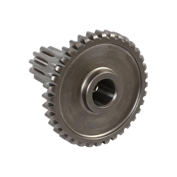 Engineering vehicle outrigger double gear assembly