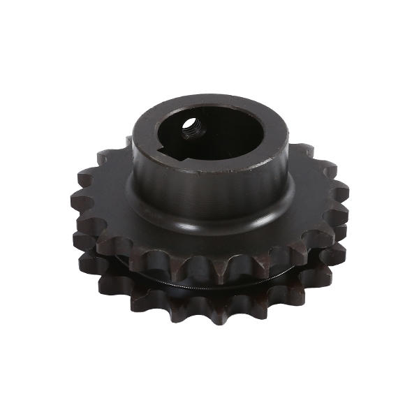 Agricultural machinery double row tensioning sprocket