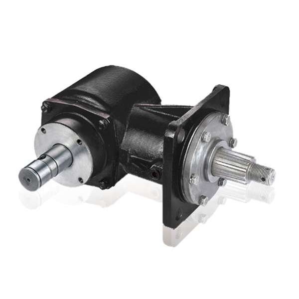 Bevel gear lawn mowe gearbox
